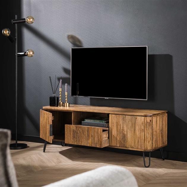TV-meubel mangohout Swell - Industrieelinhuis.nl