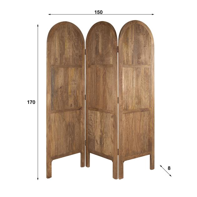 Roomdivider Wave 3-delig