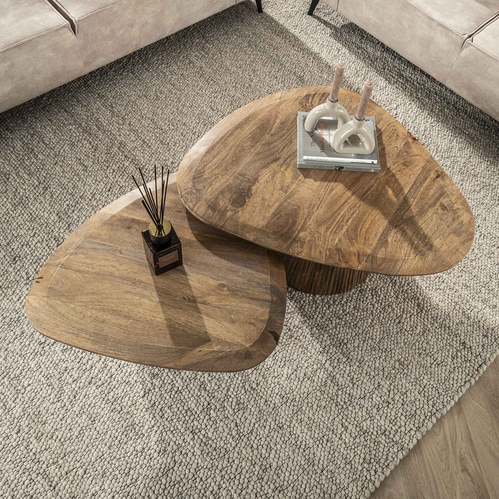 Salontafelset Flow | organische salontafelset - Industrieelinhuis.nl