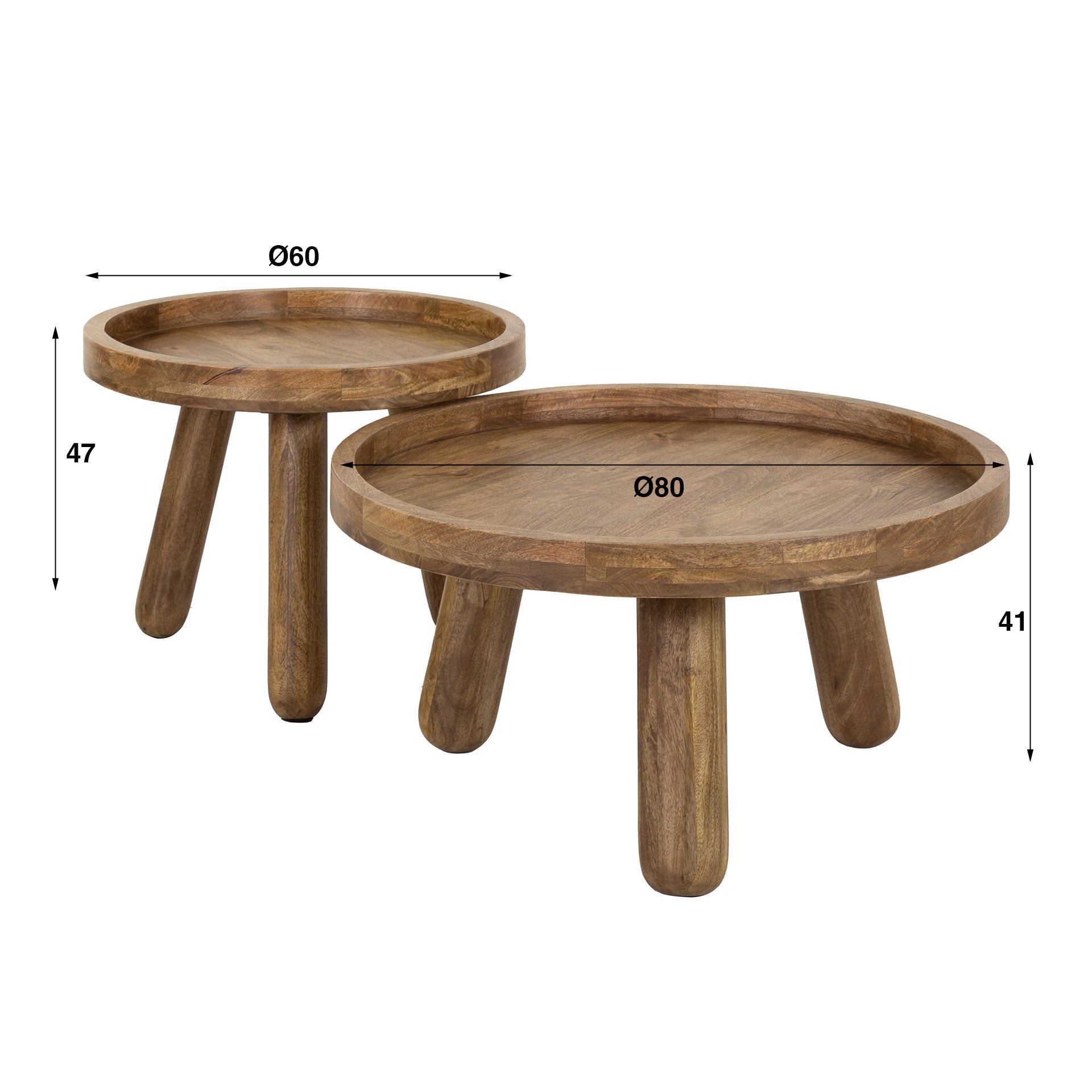 Salontafel set van 2 Trip