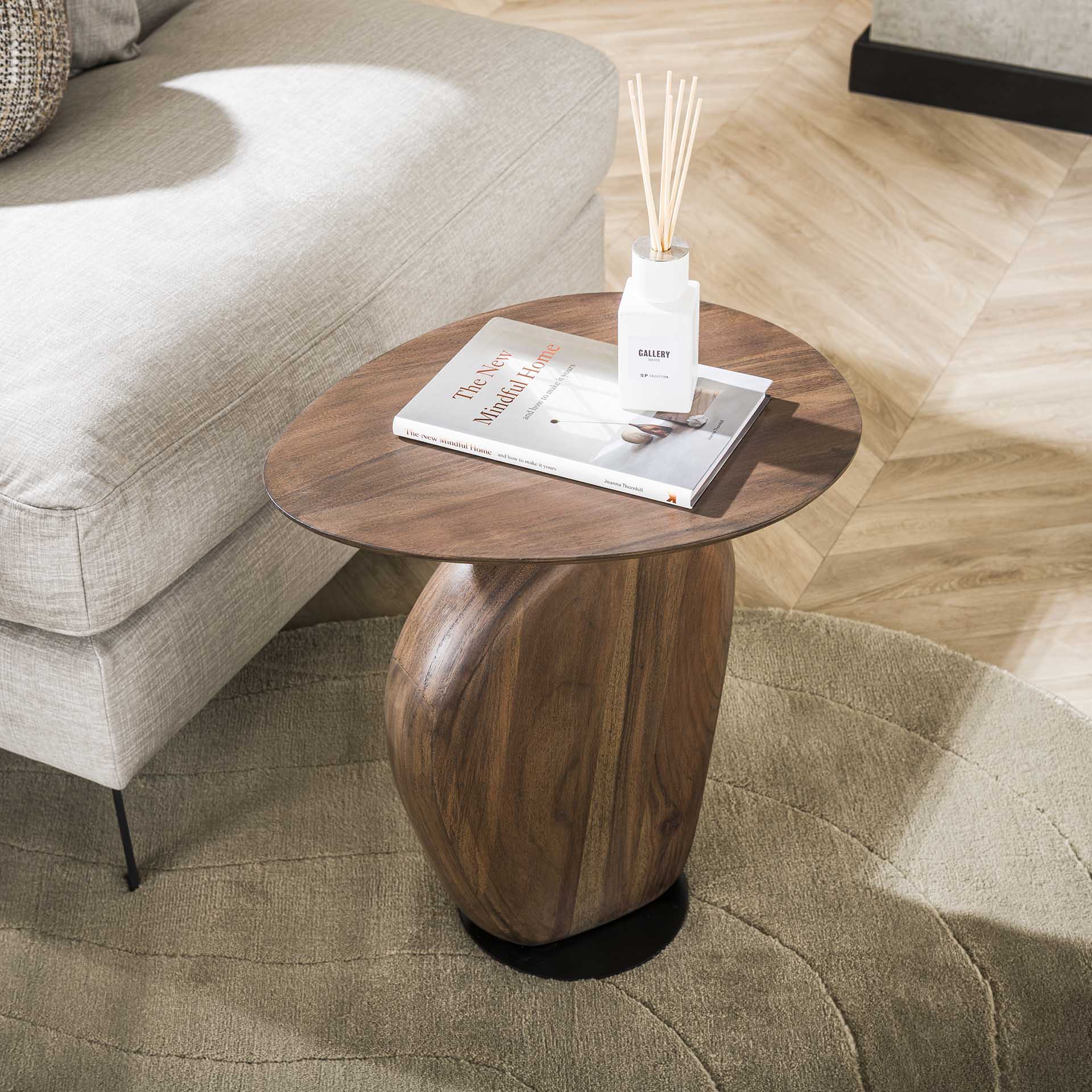 Bijzettafel Miro Walnoot - Industrieelinhuis.nl