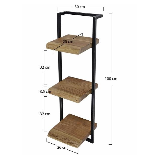 Wandplank Eddie 30x100 cm - Industrieelinhuis.nl