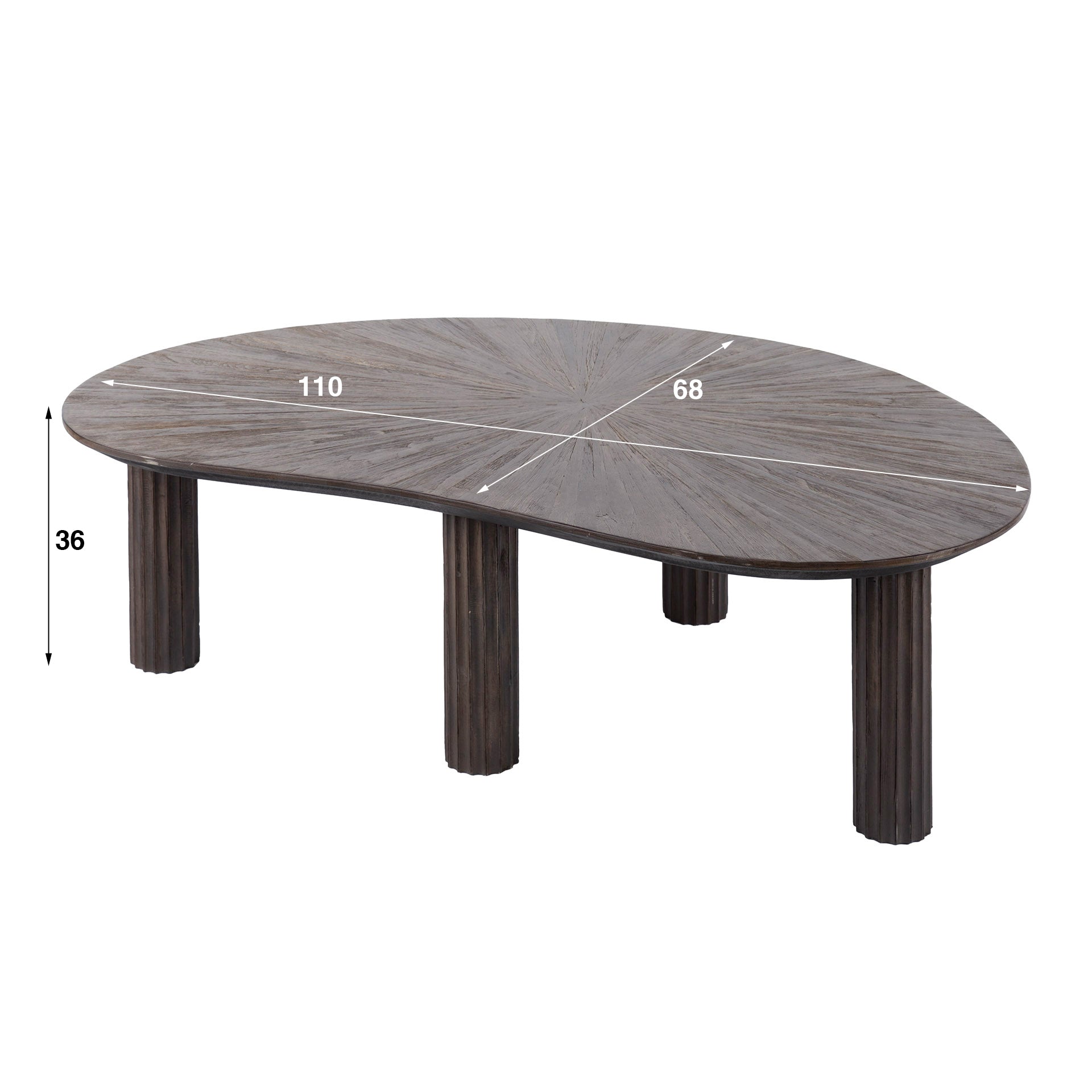 Organische salontafel Mia XL - Industrieelinhuis.nl