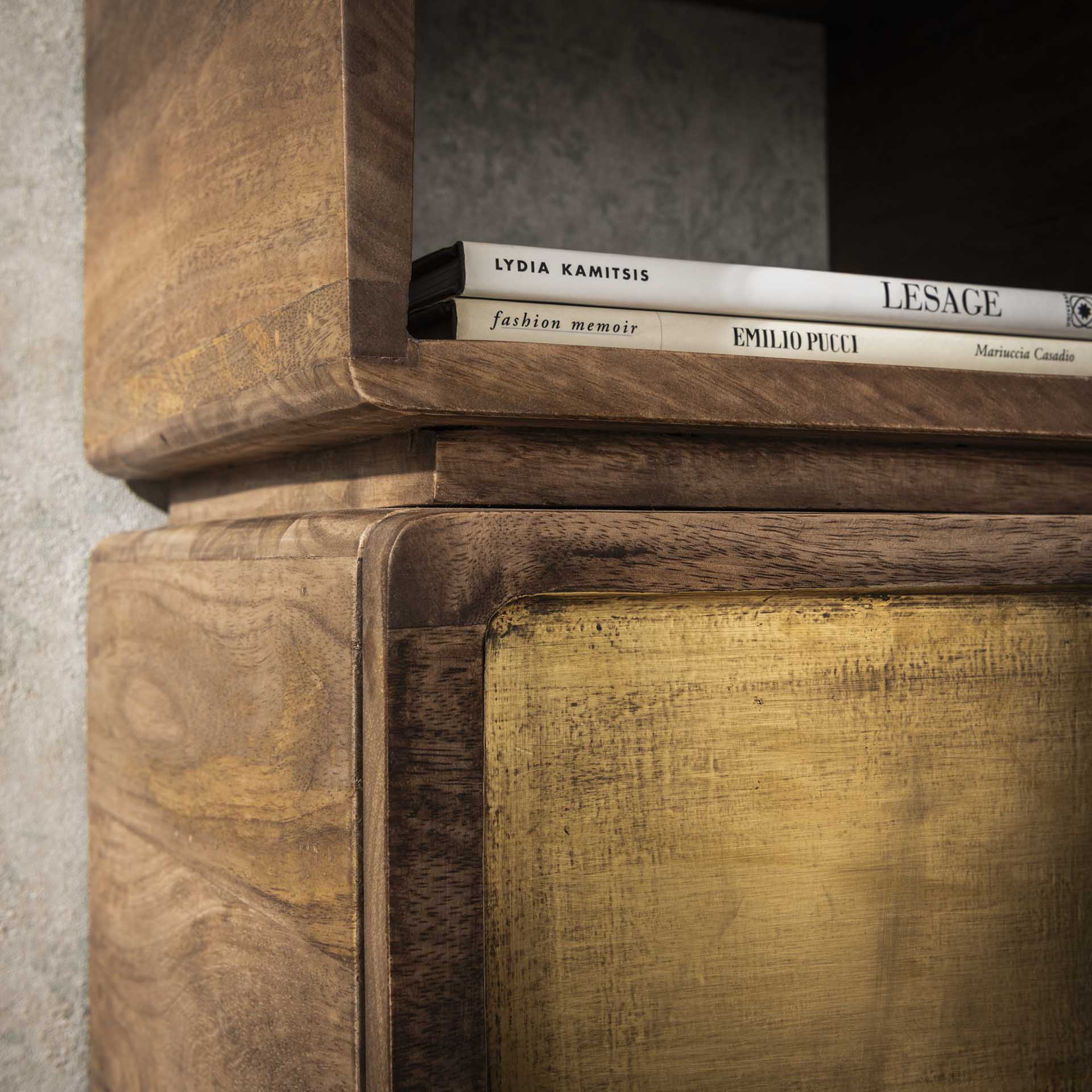 Nachtkastje Wallbox Brass XS - Industrieelinhuis.nl