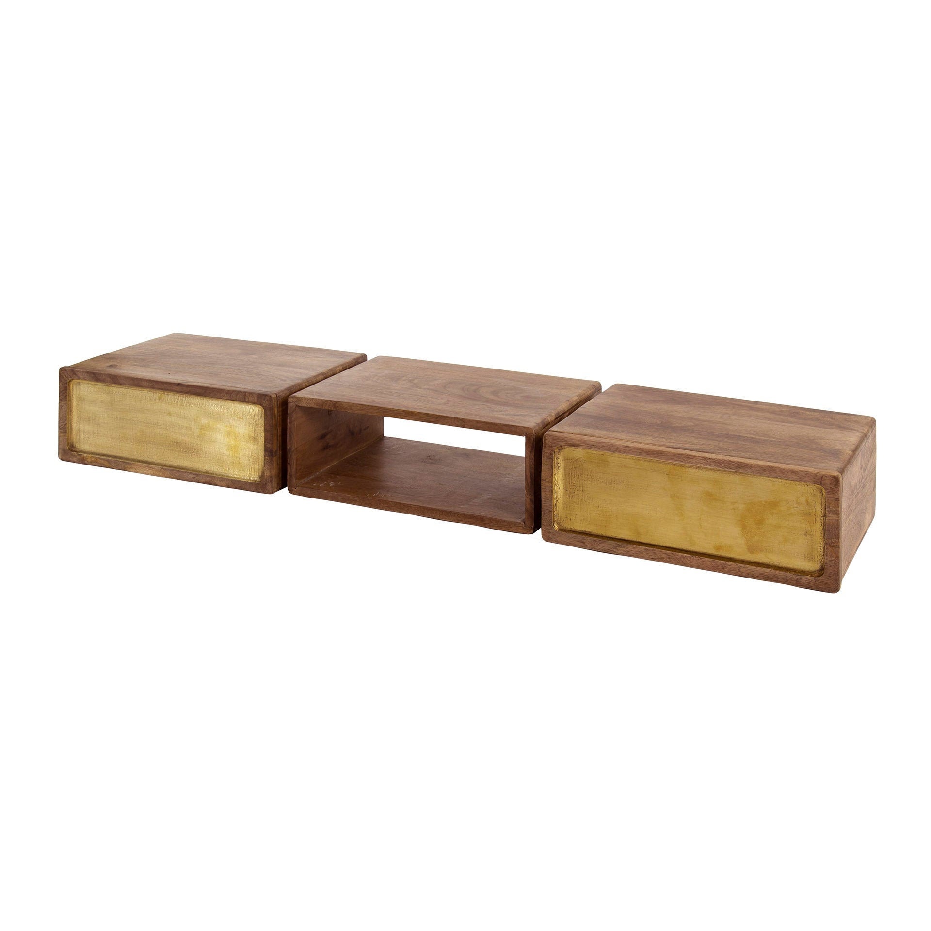 Kaptafel Brass Flow - Industrieelinhuis.nl