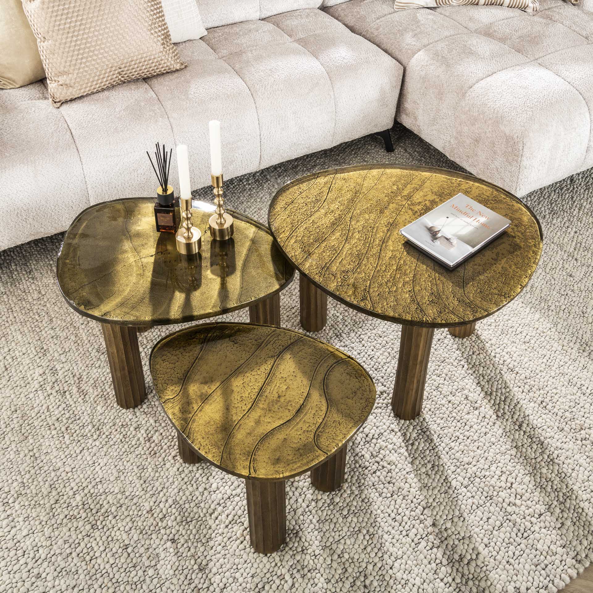 Salontafel Astra M Goud - Industrieelinhuis.nl