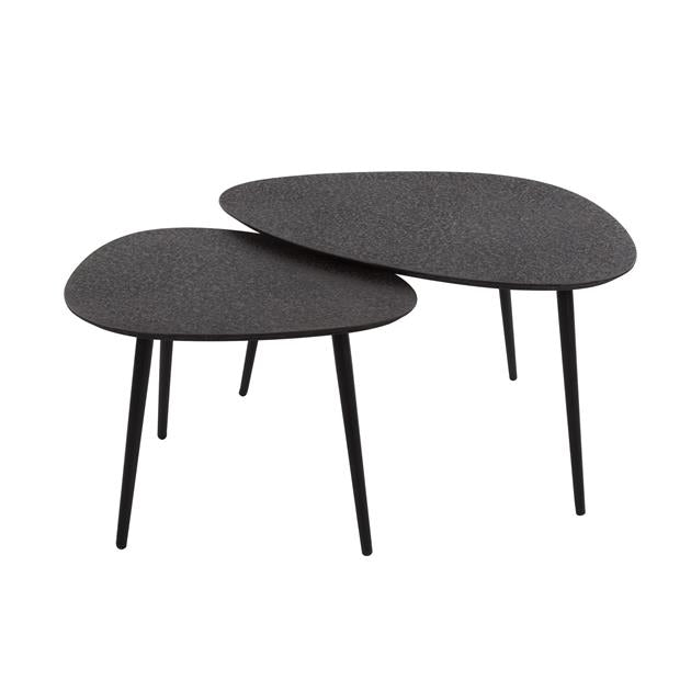 Salontafelset Driehoek Sol Metallic Zwart
