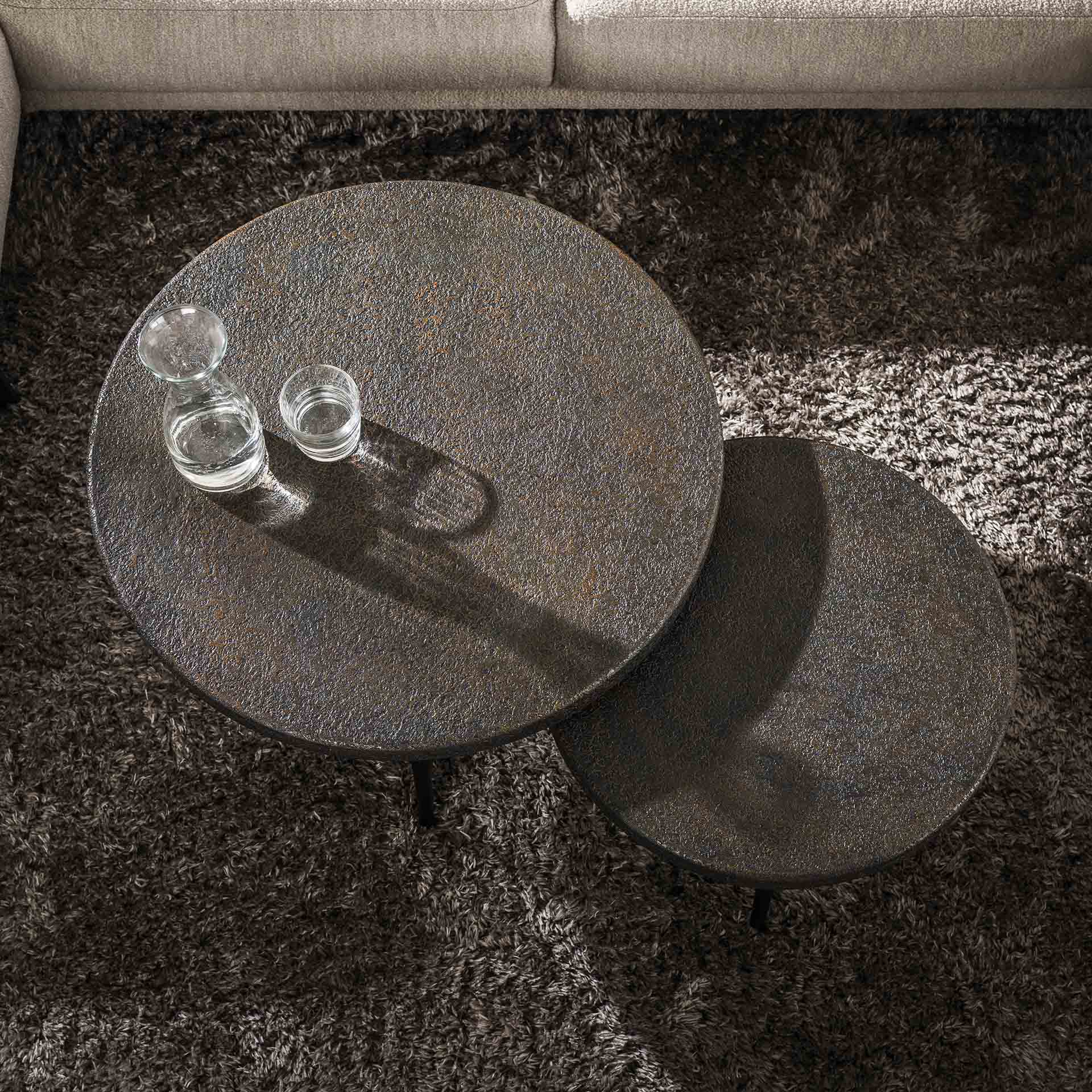 Salontafelset Buckley Rond Metallic
