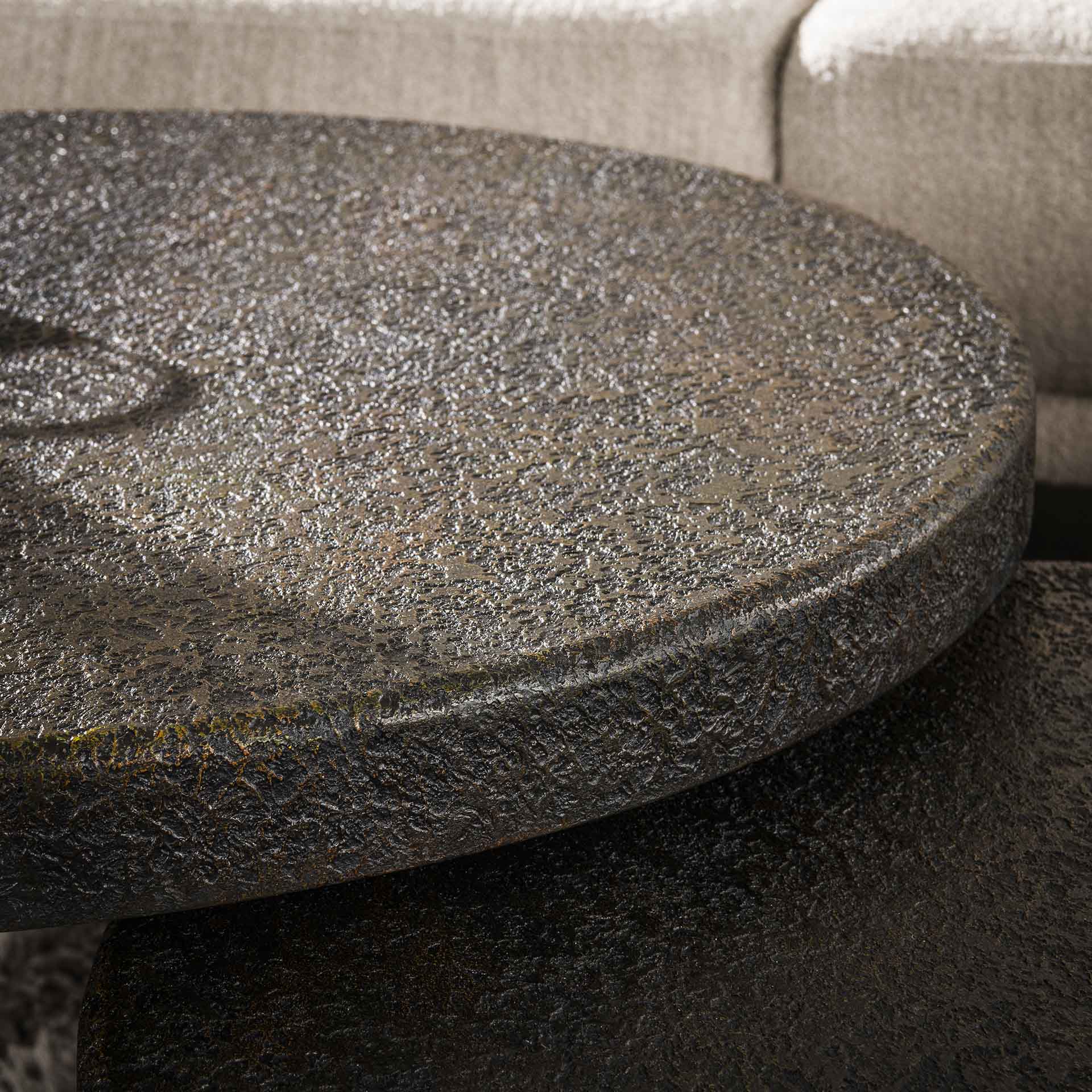 Salontafelset Buckley Rond Metallic