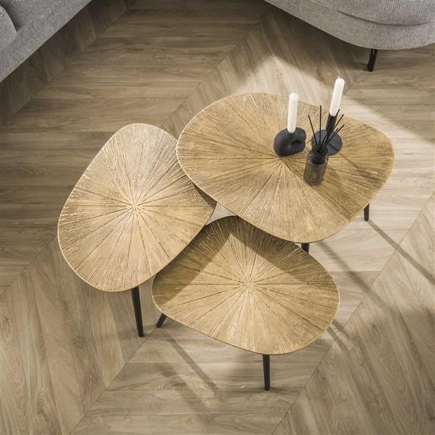 Salontafel Ray vierhoekig set/3