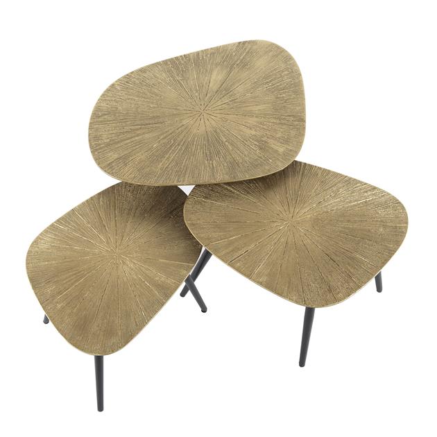 Salontafel Ray vierhoekig set/3