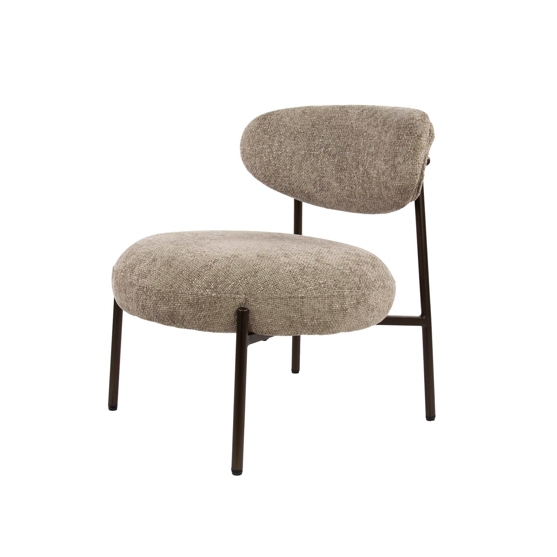 Ronde fauteuil Sofia Zand - Industrieelinhuis.nl