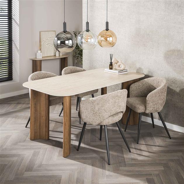 Eettafel Romano Curvo 180