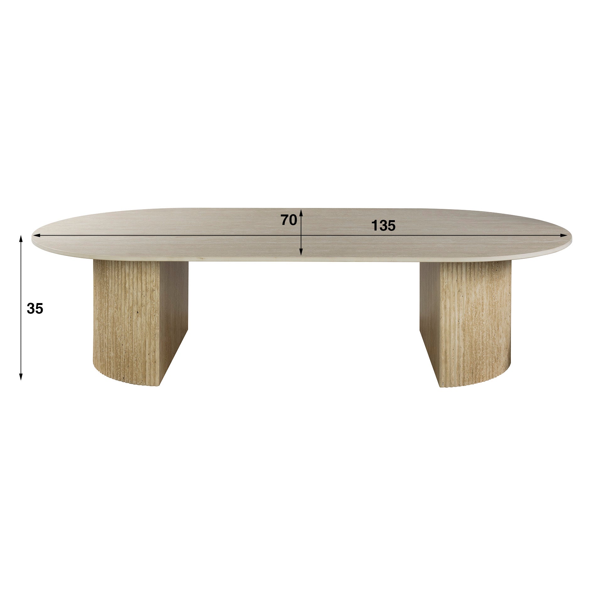 Salontafel Romano Arch 135 - Industrieelinhuis.nl