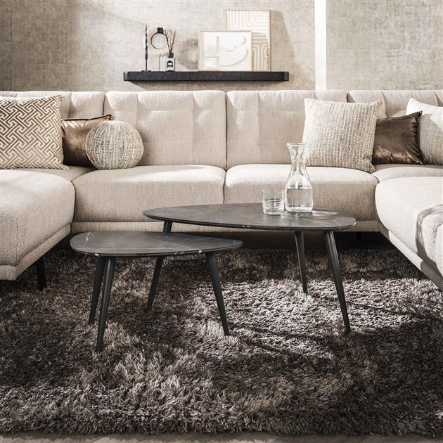 Salontafel Onyx peervormig set/2