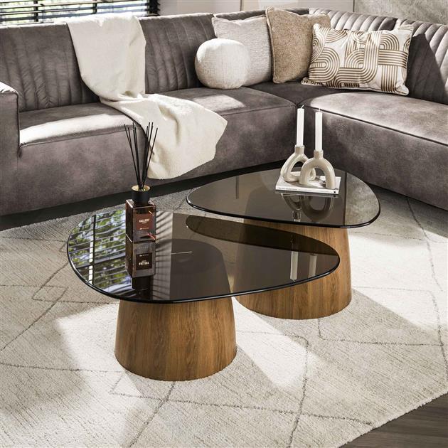 Salontafel Tinto driehoekig set/2