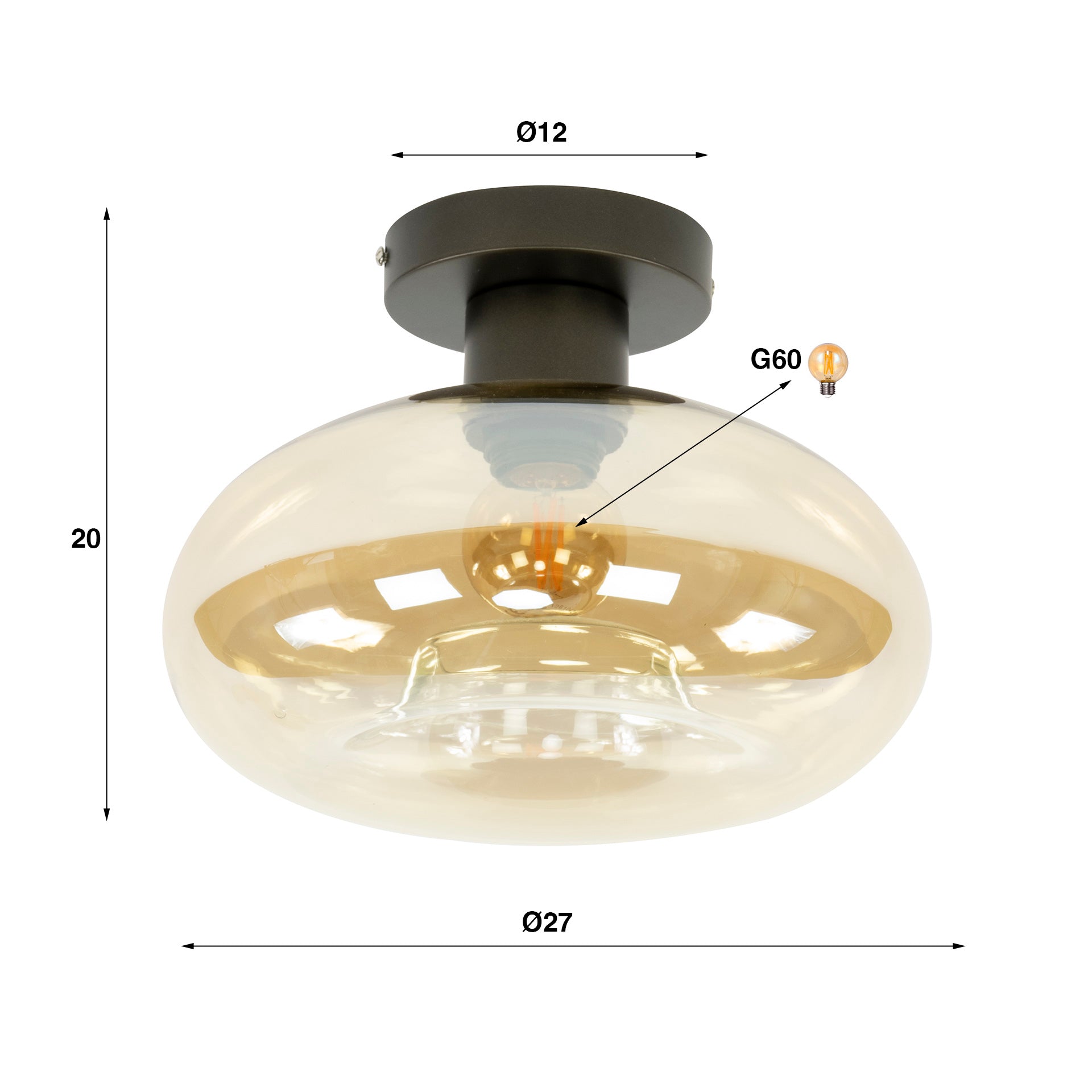 Plafondlamp Soll - Industrieelinhuis.nl