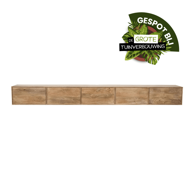 Zwevend tv meubel Vista Naturel | 280 cm - Industrieelinhuis.nl