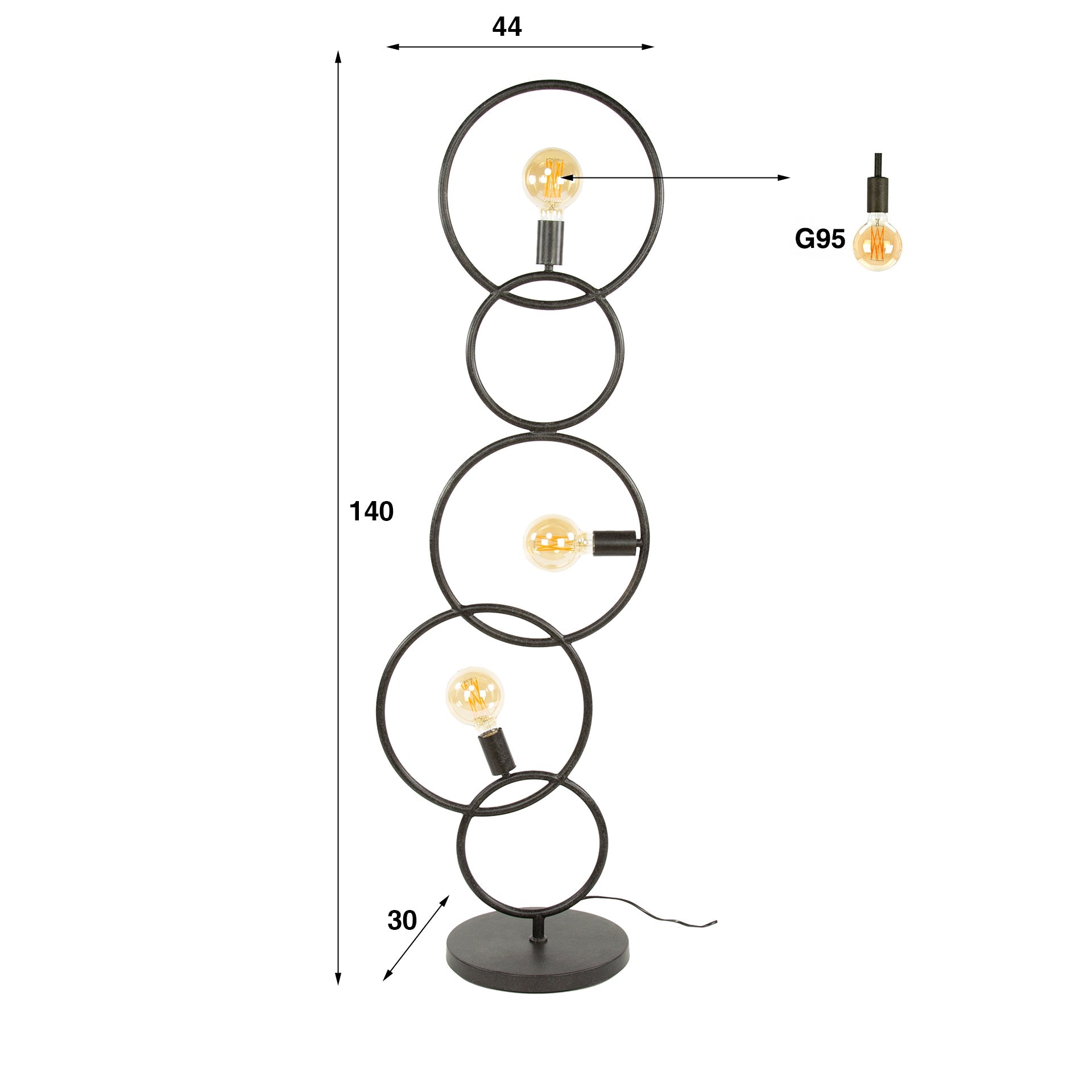 Vloerlamp Lola - Industrieelinhuis.nl