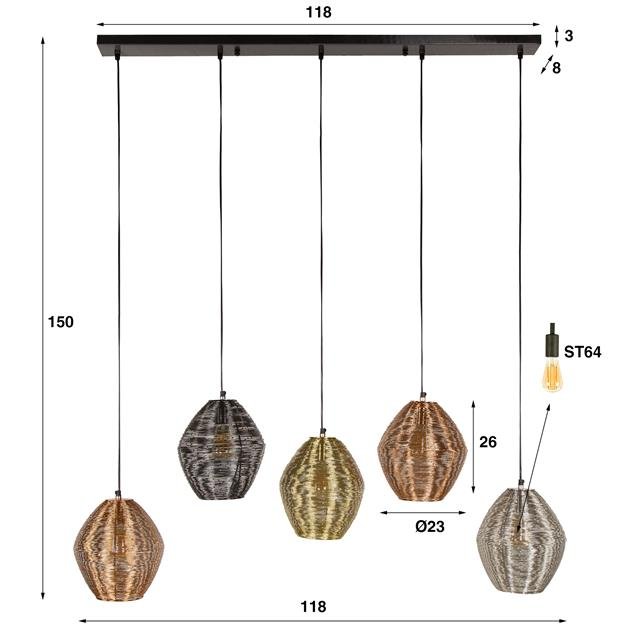 Hanglamp Web 5L