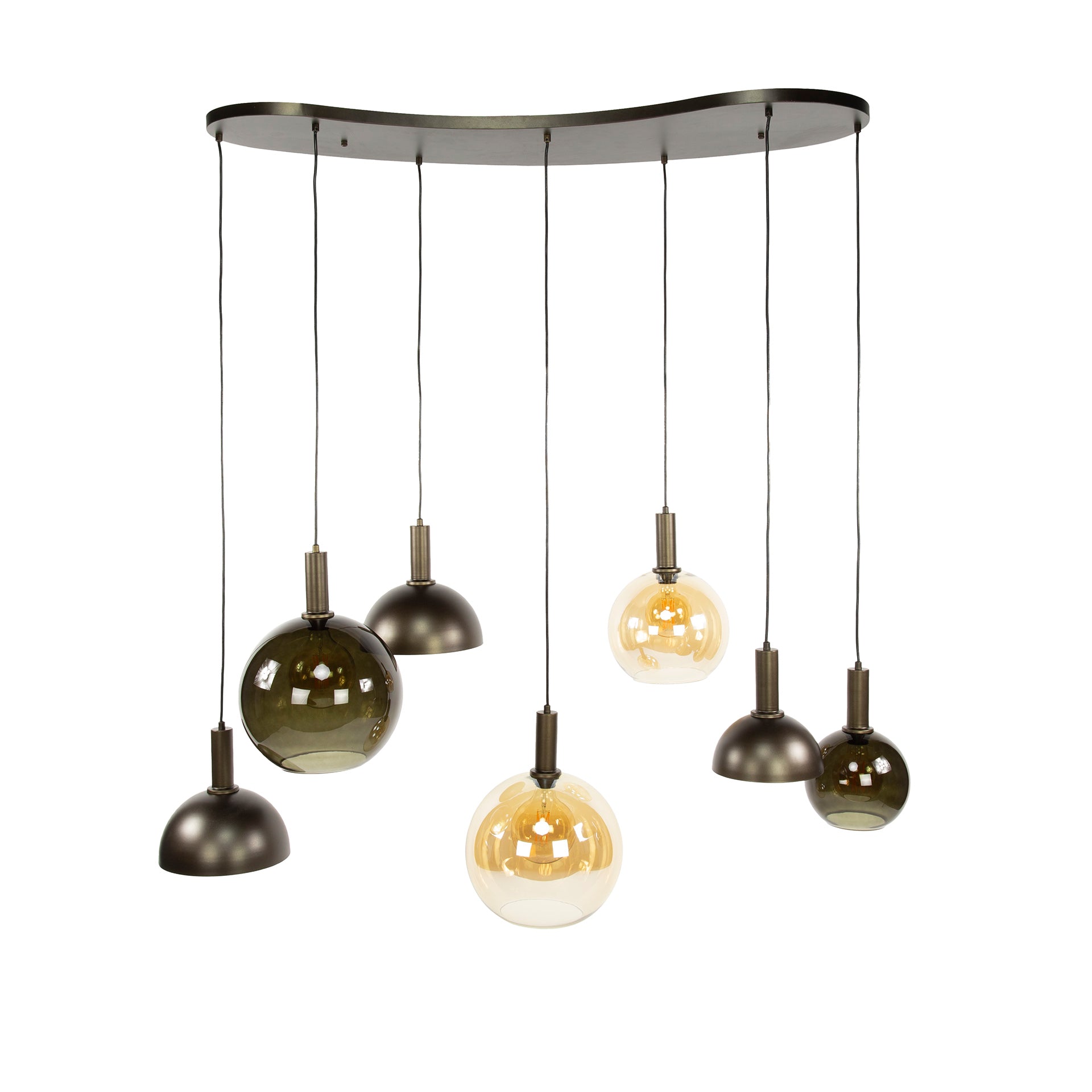 Hanglamp Clyde 4+3 L - Industrieelinhuis.nl