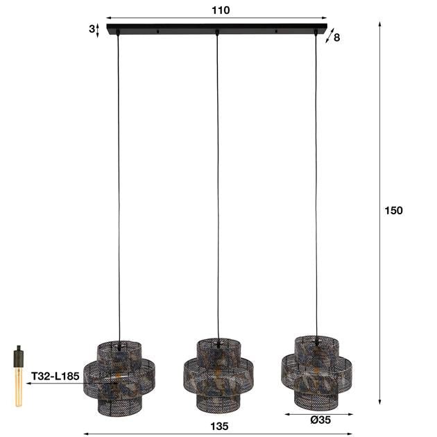 Hanglamp Lantern 3L