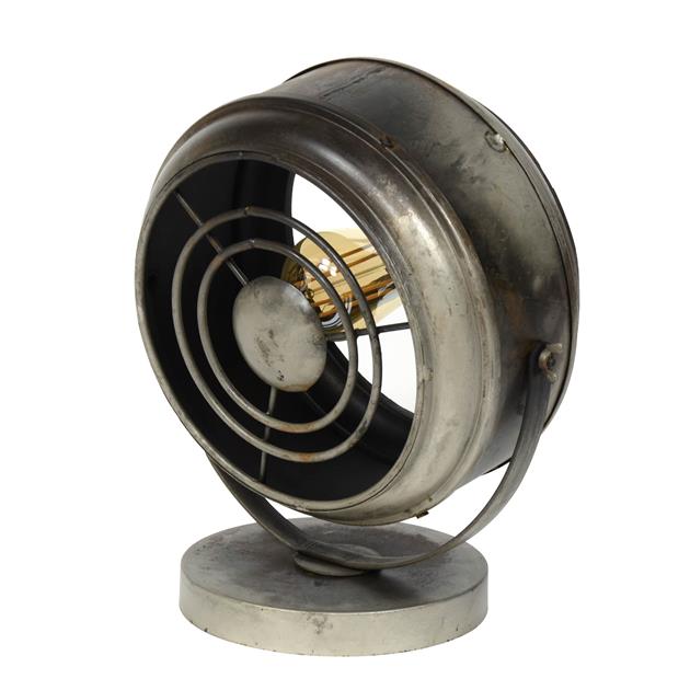 Tafellamp industrieel groot Straal Oud zilver 1 lichtpunt - Industrieelinhuis.nl