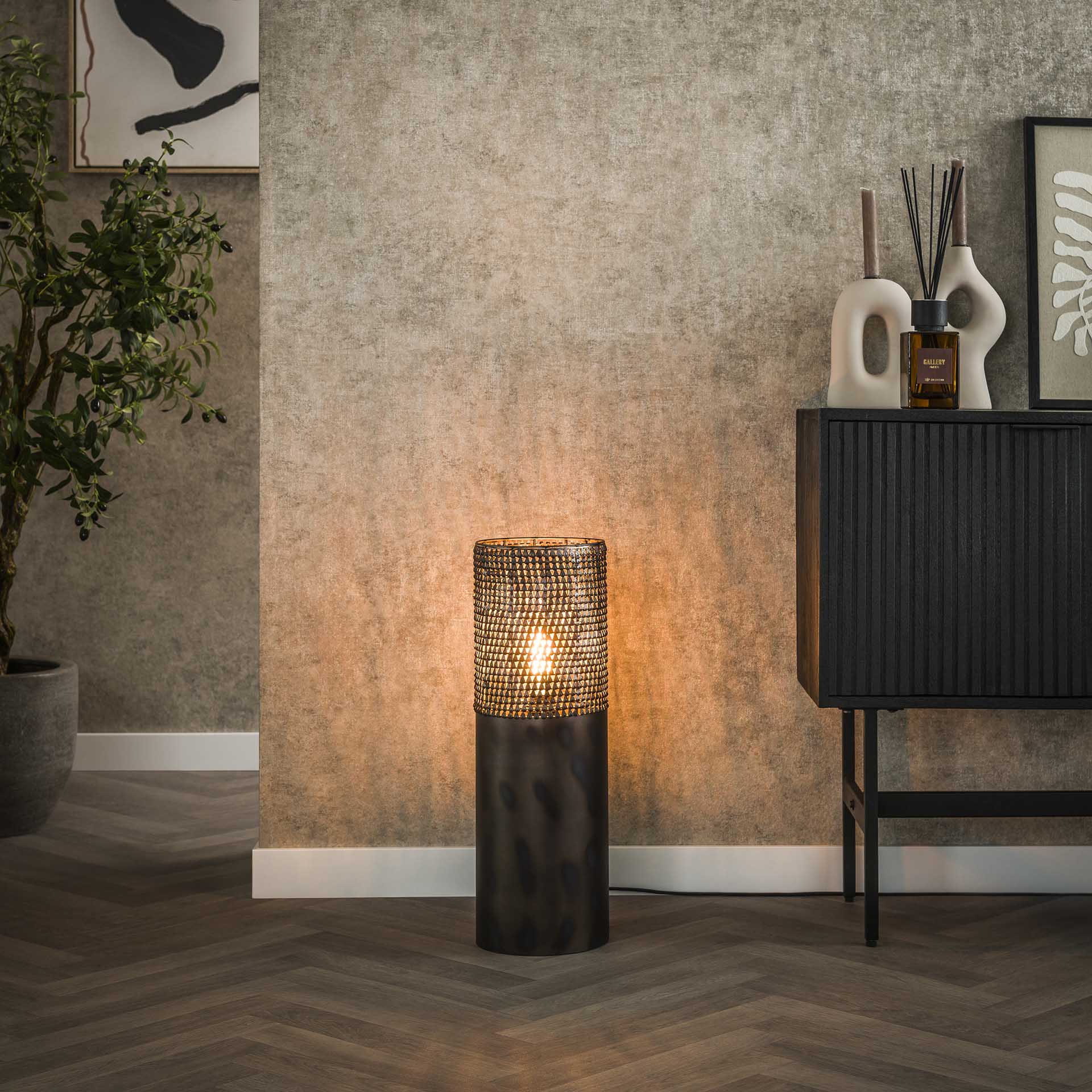 Vloerlamp Glow Ø20 cilinder 60cm - Industrieelinhuis.nl