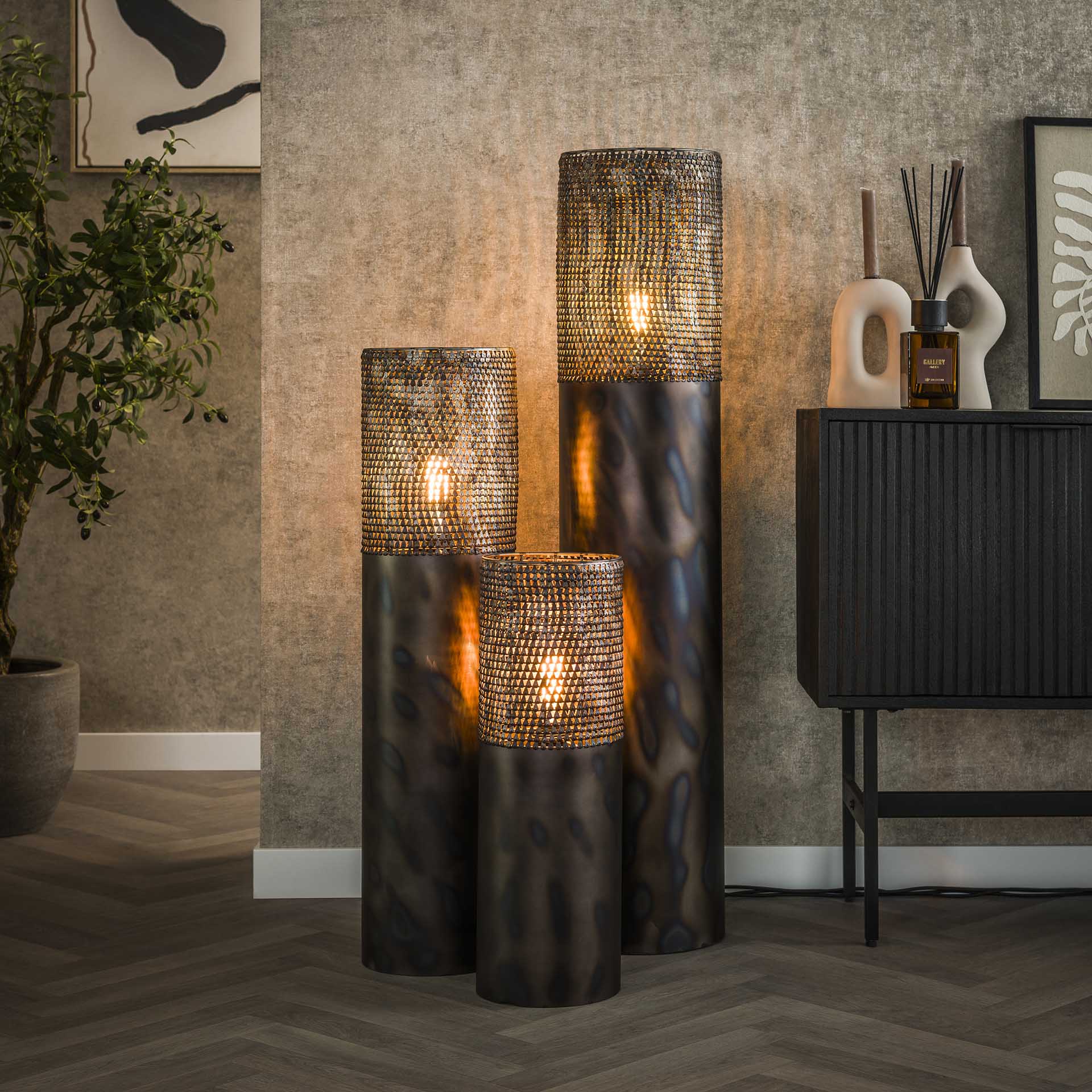 Vloerlamp Glow Ø20 cilinder 60cm - Industrieelinhuis.nl