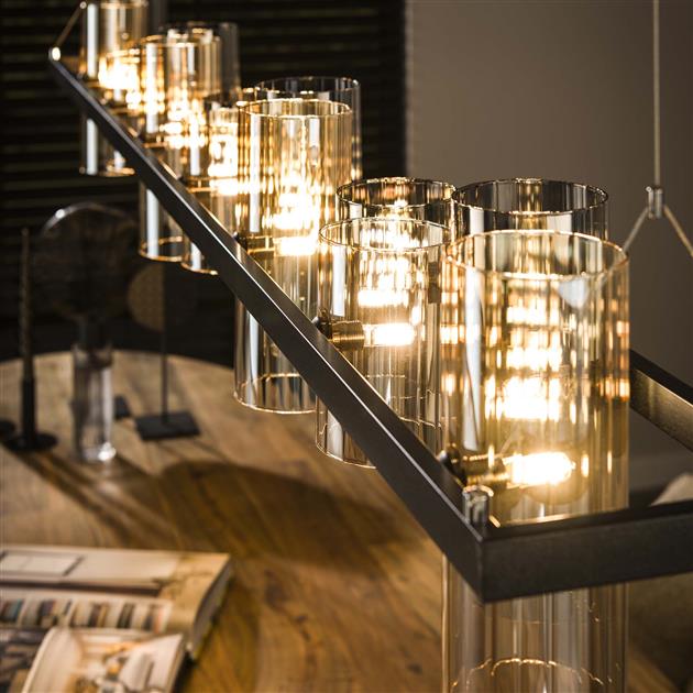 Hanglamp Cylinder Glass 14L