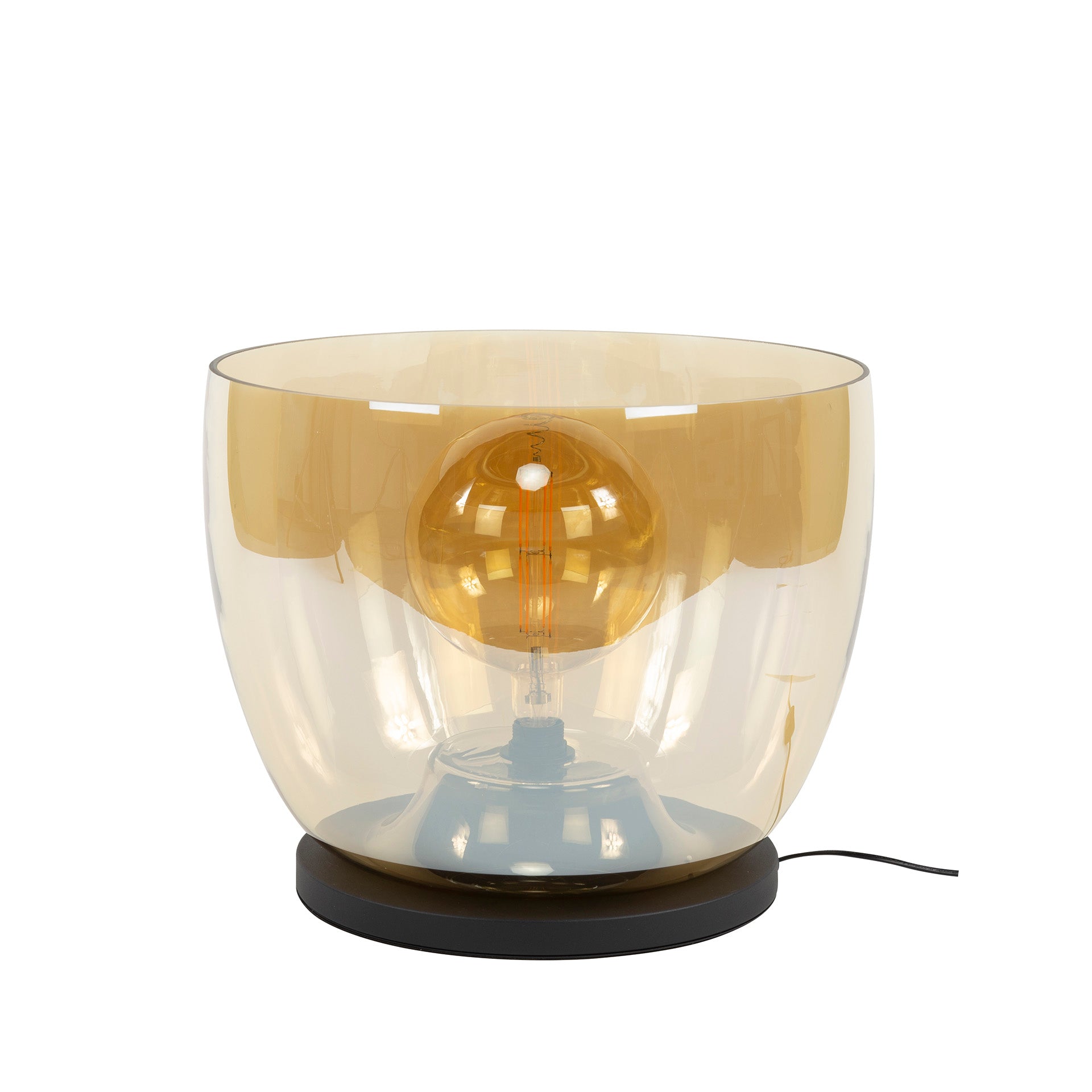 Vloerlamp XXL Rise gekleurd glas Amber - Industrieelinhuis.nl