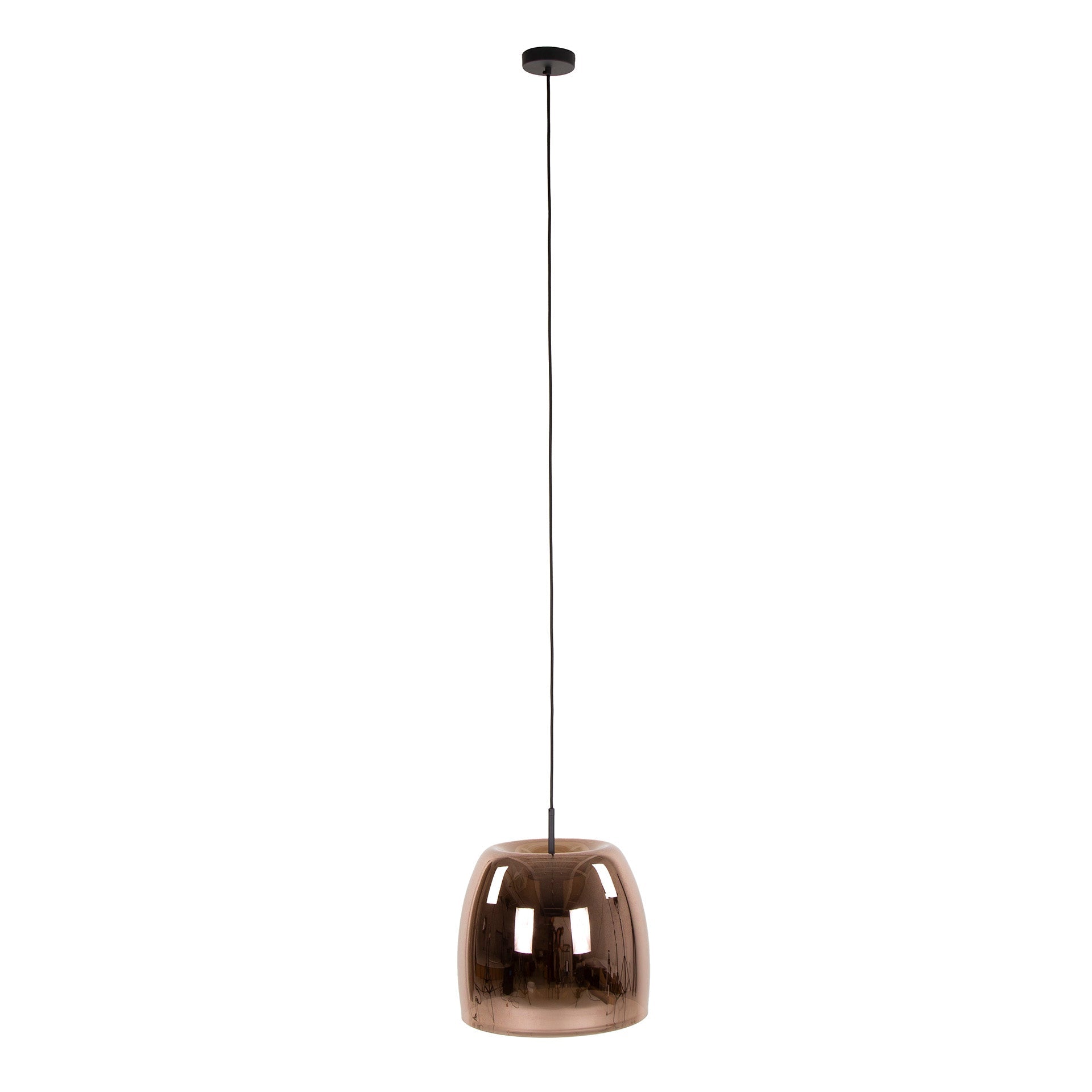 Plafondlamp Liv Glass 1L Koper - Industrieelinhuis.nl