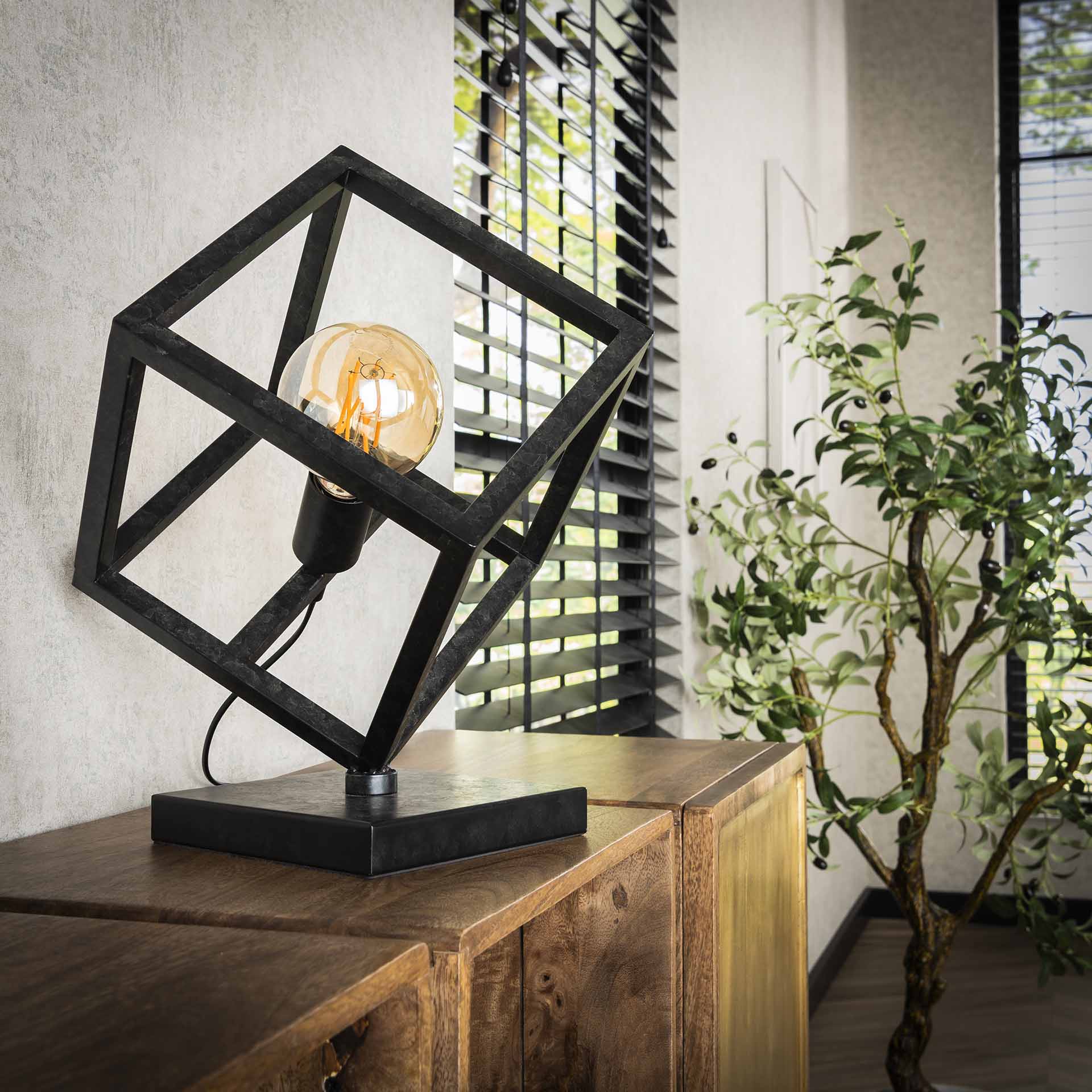 Tafellamp Lumen Cube - Industrieelinhuis.nl