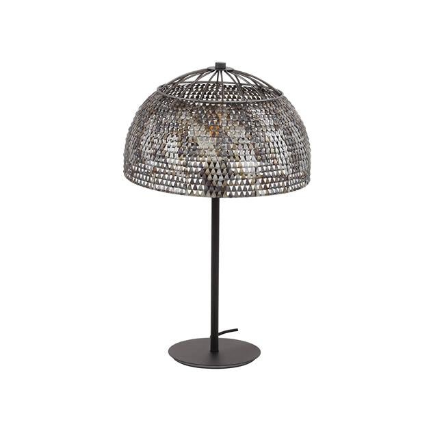 Tafellamp Lima Zwart Bruin Ø35 cm - Industrieelinhuis.nl