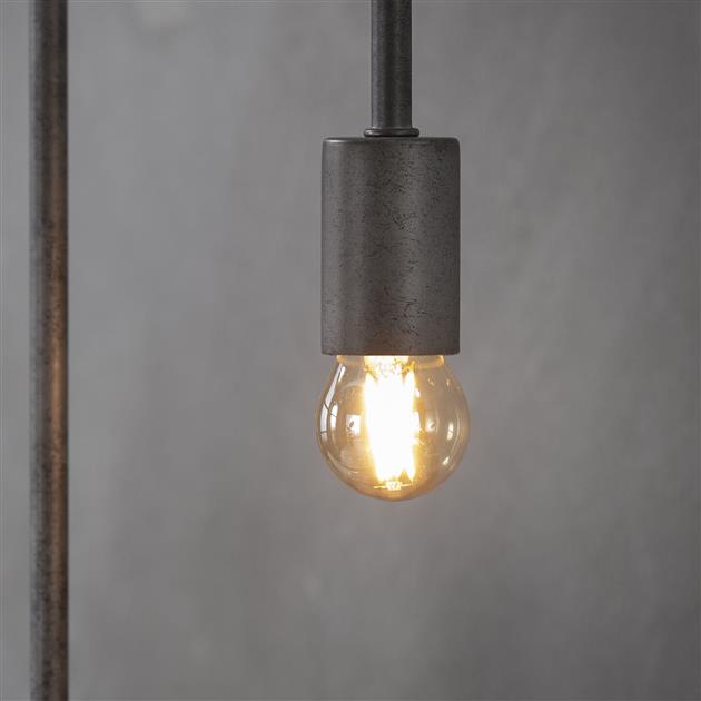 Lichtbron LED [G45] filament bol Ø4,5 - E27 4W 2100K 280lm dimbaar / Amberkleurig glas - Industrieelinhuis.nl