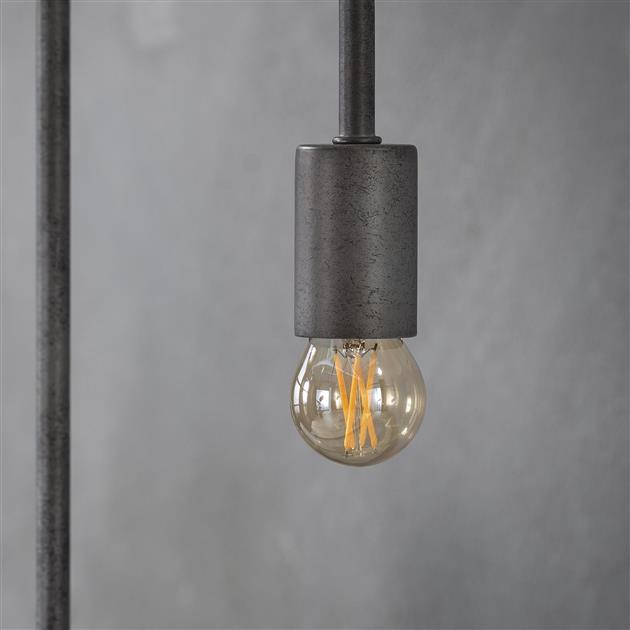Lichtbron LED [G45] filament bol Ø4,5 - E27 4W 2100K 280lm dimbaar / Amberkleurig glas - Industrieelinhuis.nl