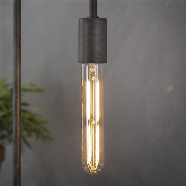 Lichtbron LED [T32-L185] filament buis 18,5 cm - E27 4W 2100K 280lm dimbaar / Amberkleurig glas - Industrieelinhuis.nl