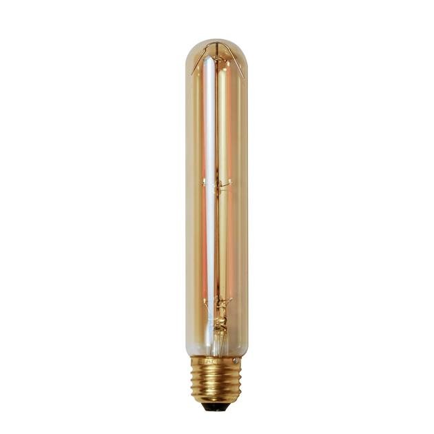Lichtbron LED [T32-L185] filament buis 18,5 cm - E27 4W 2100K 280lm dimbaar / Amberkleurig glas - Industrieelinhuis.nl