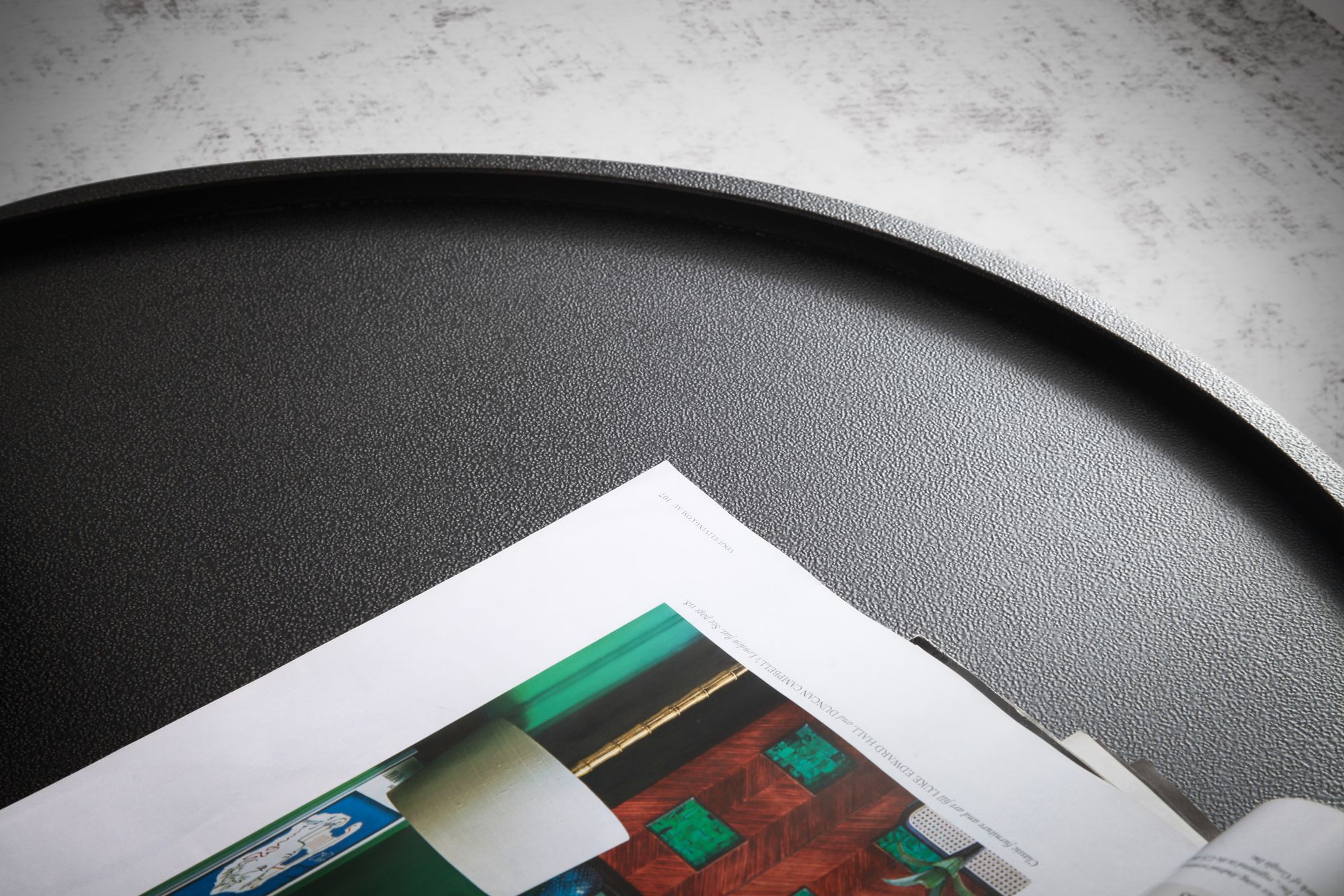 Salontafel zwart rond 60x60x36cm