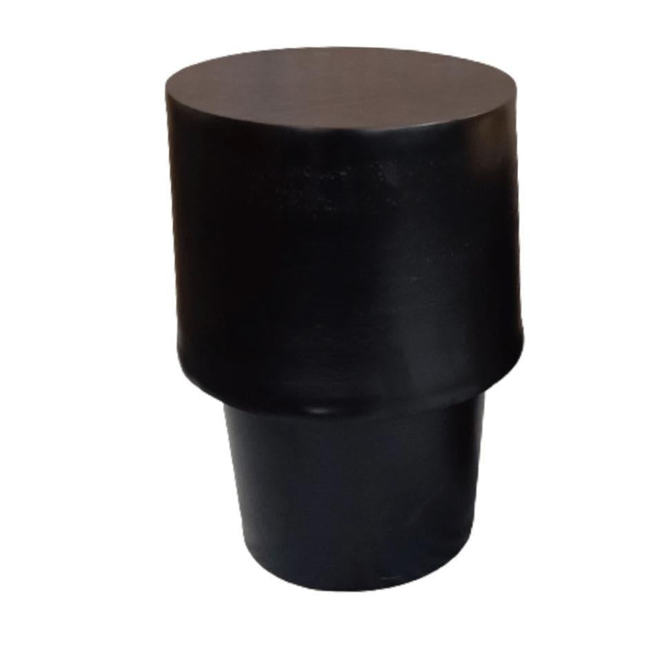Bijzettafel rond zwart Kacy | aluminium | 60 cm