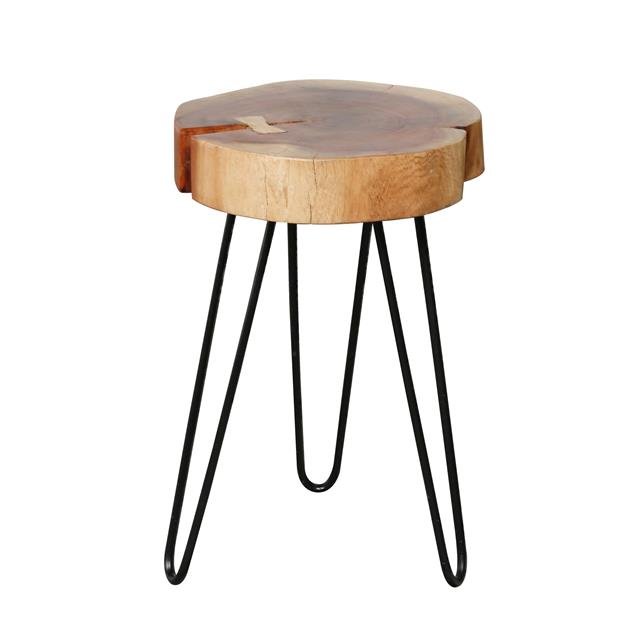 Bijzettafelset Rond Boomstam (2 stuks)