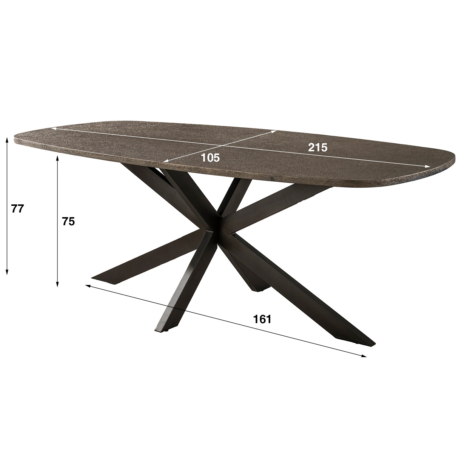 Eettafel Bronvik 215