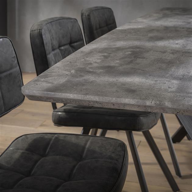 Eettafel Deens ovaal Hidde Betonlook 190 cm