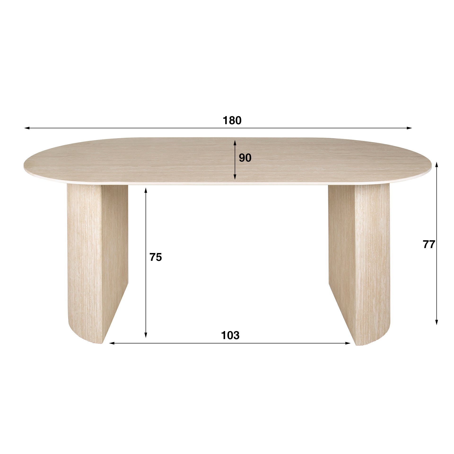 Eettafel Livano Ceramic 180cm