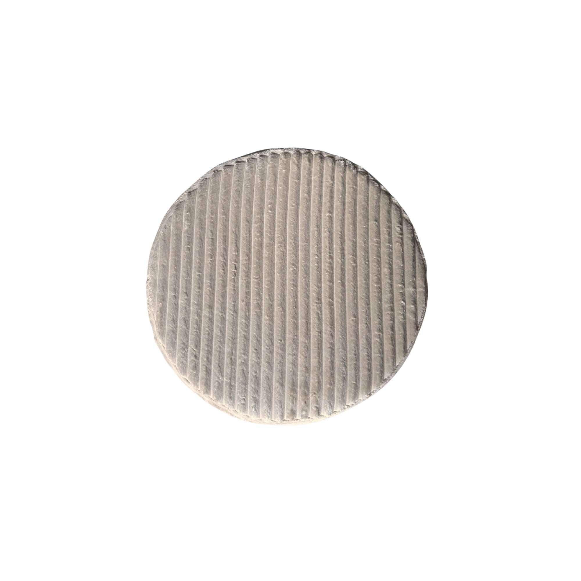 Hocker Rond Velvet Beige 60cm