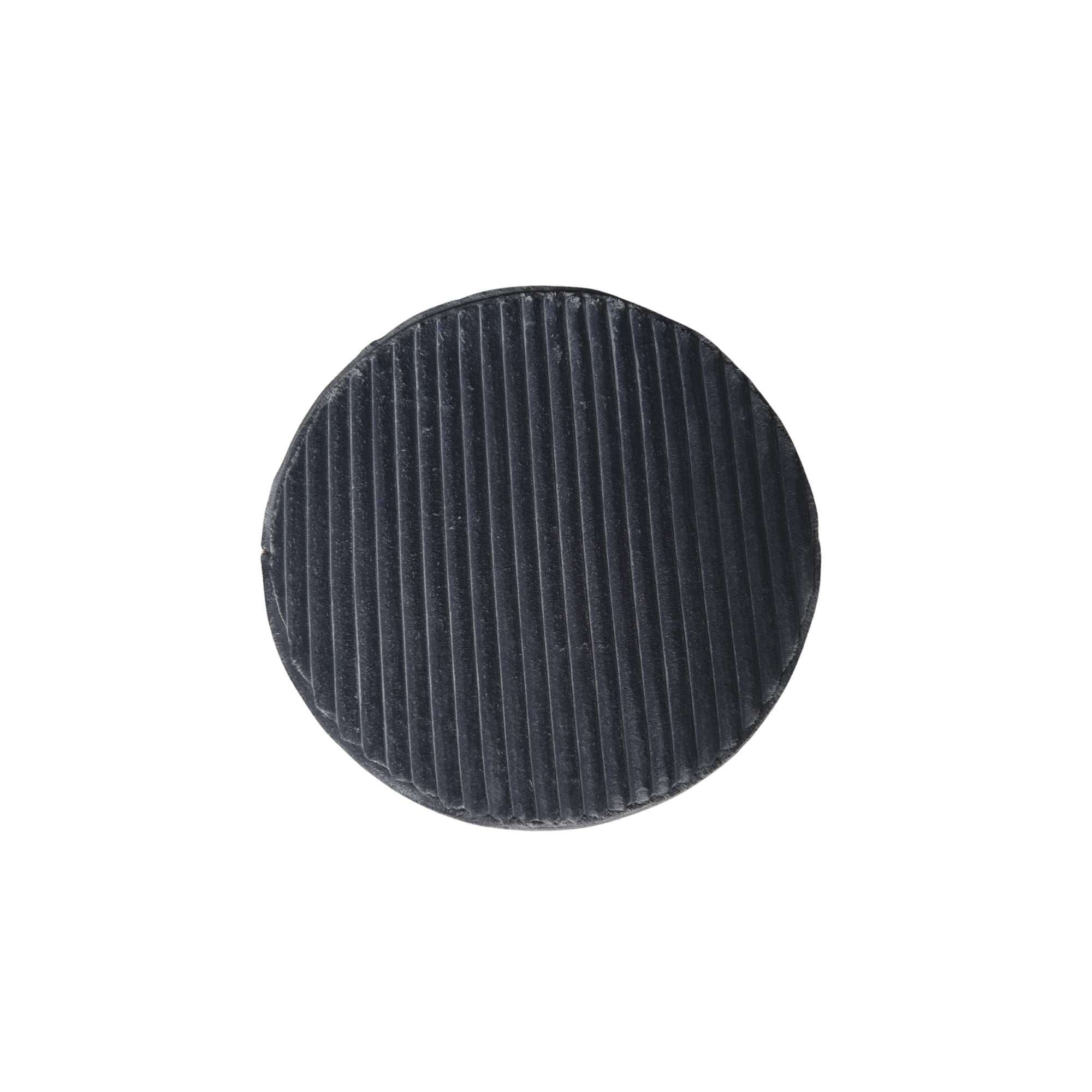 Hocker Rond Velvet Antraciet 60cm