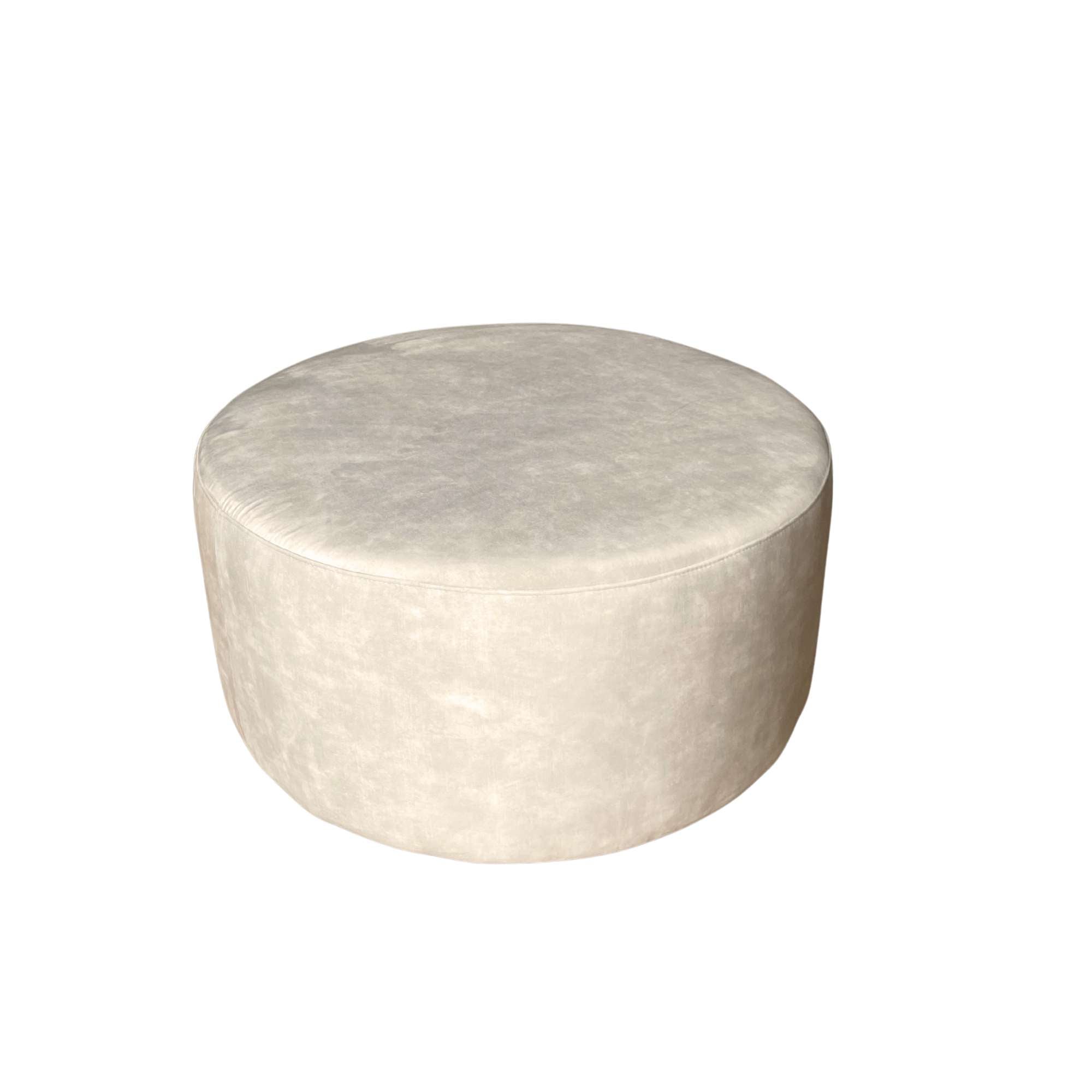 Hocker Rond Velvet Creme 80cm