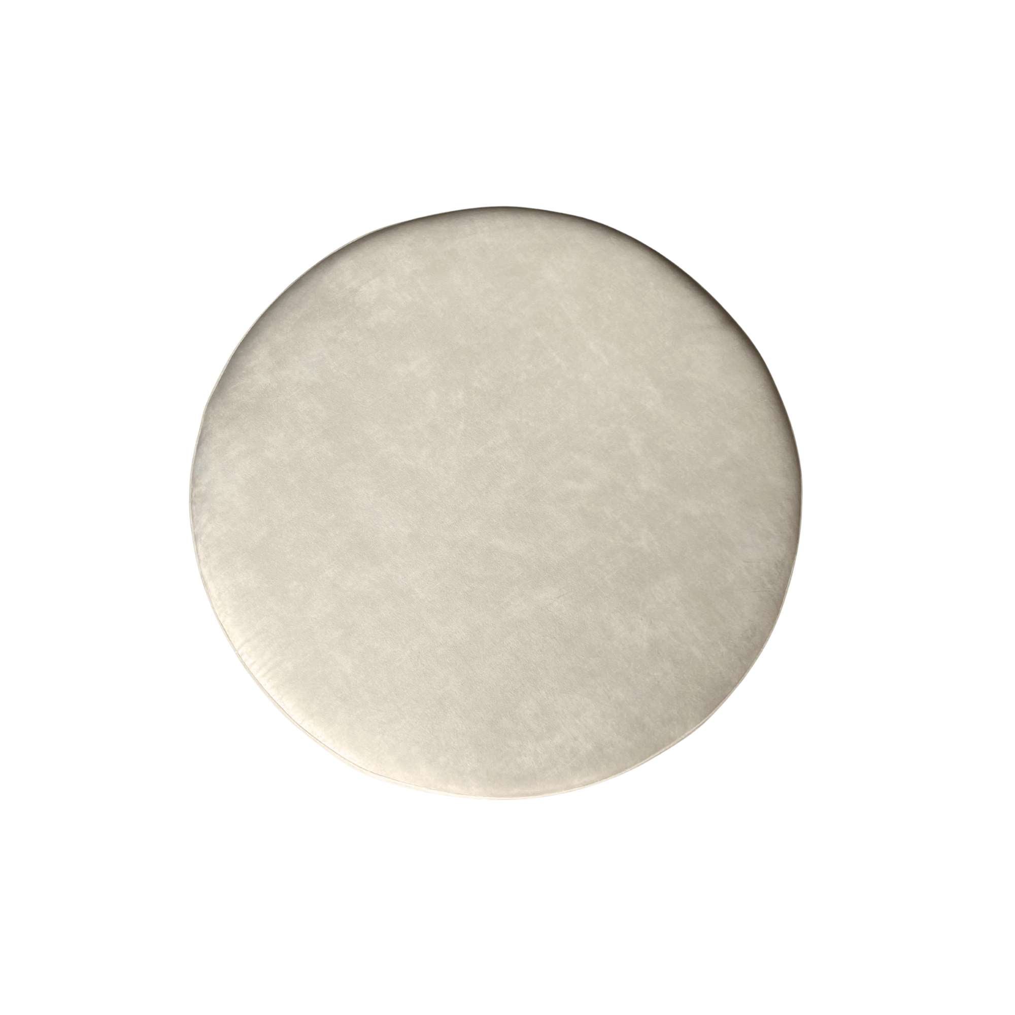 Hocker Rond Velvet Creme 80cm