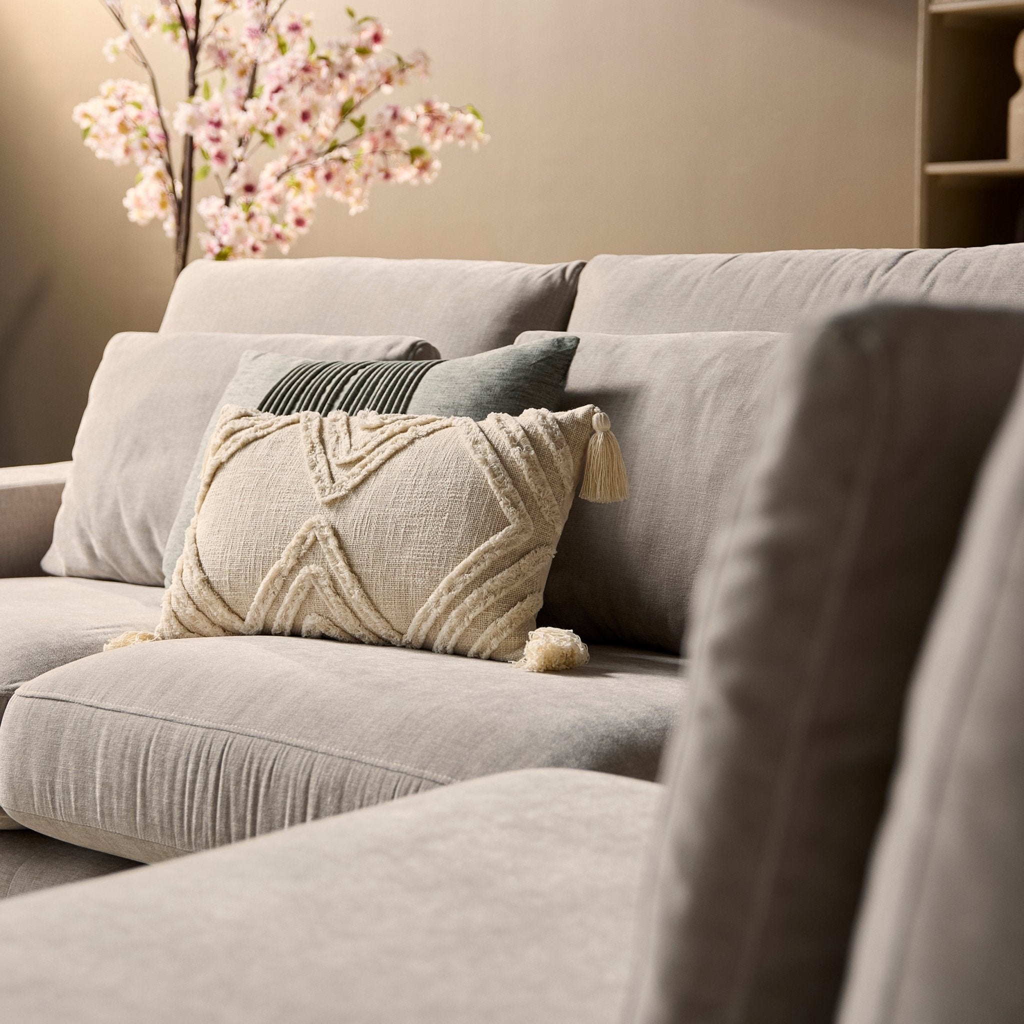 MySofa Jesse | 2,5 zits + Ottomane Rechts | Beige - Industrieelinhuis.nl