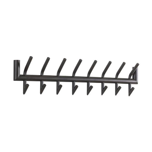 Kapstok 2x8 haken Orion Donkergrijs